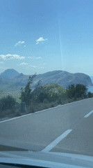 Driver records scenic coastal road journey in Montenegro