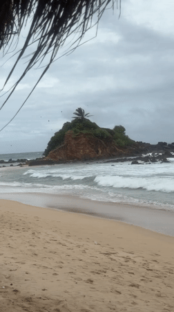 Morning beach life captured at Thalaramba, Sri Lanka