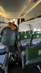 TezJet flight passengers disembark in Bishkek, Kyrgyzstan
