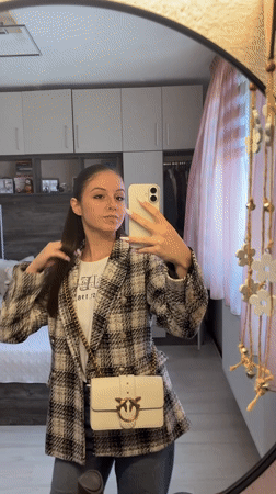 Morning routine documented in Bulgarovo includes selfies, skincare, outdoor walk