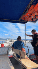 On the water off Nesebar's Black Sea coast, September morning