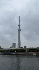Tokyo Skytree area documented during overcast April morning