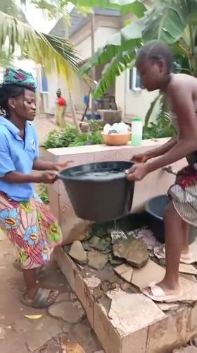 Morning life captured in Akwanga: exercise, chores, cats