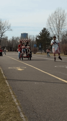 Sunday morning activities captured at Krasnoyarsk's Gorky Park