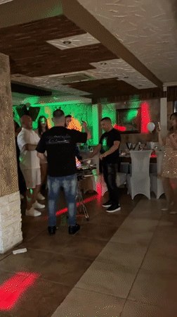 Restaurant celebration with live music captured in Sredets, Bulgaria