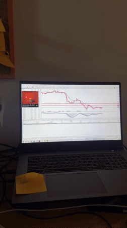 Crypto trading desk running multiple screens in Montenegro
