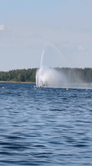 Busy summer day at a Daugavpils lakeside spot