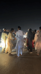 Nighttime gathering of residents observed on Quetta road