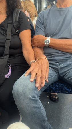 Early morning observations in Ramat Gan capture transit riders, artwork