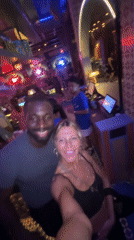 Couple films selfie at North Kuta nightclub