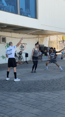 Morning exercise and drone activity observed in Tel Aviv