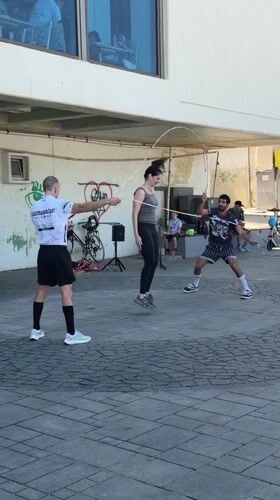 Morning exercise and drone activity observed in Tel Aviv