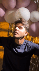Young man celebrates 21st birthday in Damascus apartment