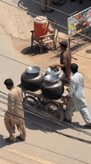 Morning street life captured across residential Multan, Pakistan