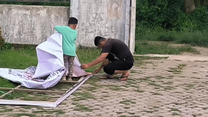 Community activity and garden observations documented in Lhokseumawe