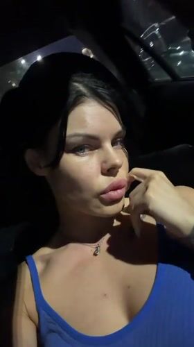 Late-night car selfie session in Ufa, Russia