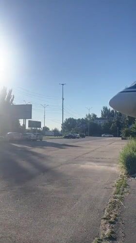 Soviet-era aircraft on outdoor display in Saratov, Russia