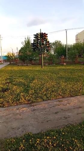 Amusement park scenes documented in Bugulma, Russia