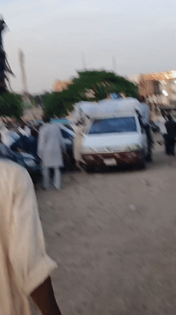 Evening street life documented in Shaba Nigeria marketplace
