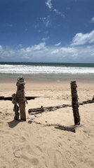 Beach scenes captured showing coastline activity and ocean views