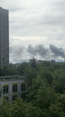 Helicopter responds near smoking Moscow power plant