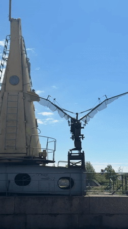 Morning waterfront scenes captured across Saint Petersburg harbor district