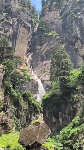 Morning hike to Jogini Falls through Bahang's pine forest