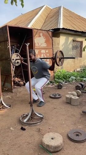 Men conduct morning workout session in Akwanga, Nigeria