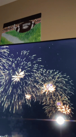 July 4th fireworks broadcast watched at home in Scarsdale