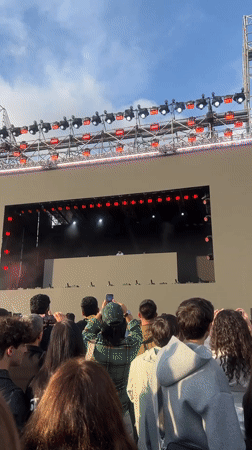 Large crowd gathers for stage event in Yerevan