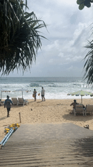 Morning beach activity recorded at Karon, Thailand