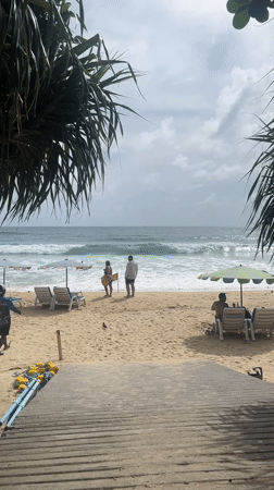 Morning beach activity recorded at Karon, Thailand