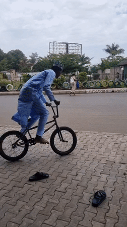 BMX tricks and street life captured in Jos, Nigeria