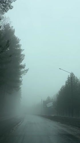 Heavy rain and fog blanket Chaikovsky, Russia