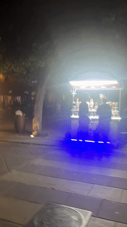 Evening social activity observed in Vallo della Lucania town center