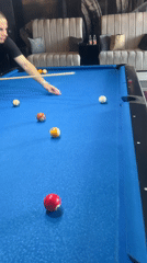 Pool game observed at indoor venue in Pleven, Bulgaria