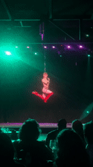 Circus theatrical performance documented in Buenos Aires nightclub
