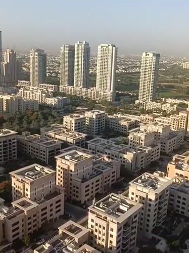 Dubai home products and skyline views, mid-June morning