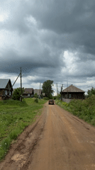 Morning scenes from rural Russian village documented by witness