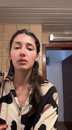 Morning routines: skincare and sleeping dog in Sutomore