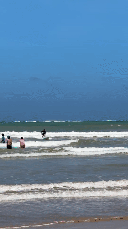 Morning beach activities recorded along Sri Lanka's southern coast