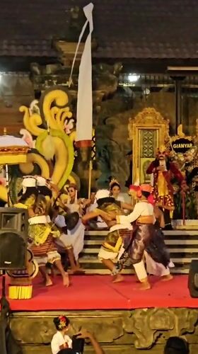 Traditional Balinese dance and performance festival in Denpasar