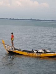 Fisherman spotted with gear on boat in Lhokseumawe waters