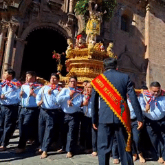 Religious procession with Virgin Mary floats draws crowds in Cuzco