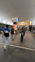 Routine evening commuter activity observed at Minsk subway station