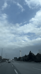 Highway traffic captured on video in Tehran
