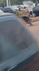 Morning street activity recorded in Sabon Tasha, Nigeria
