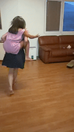 Afternoon hangout in a Budva apartment, dancing and goofing around