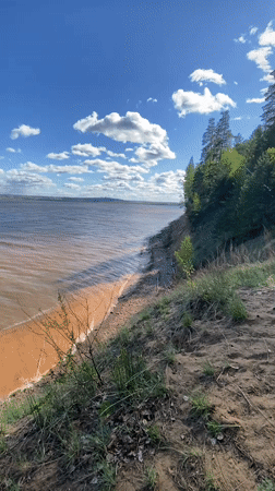 Witnesses capture peaceful waterside moments in Noviy, Russia