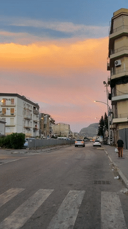 Palermo streets at golden hour, June 2026